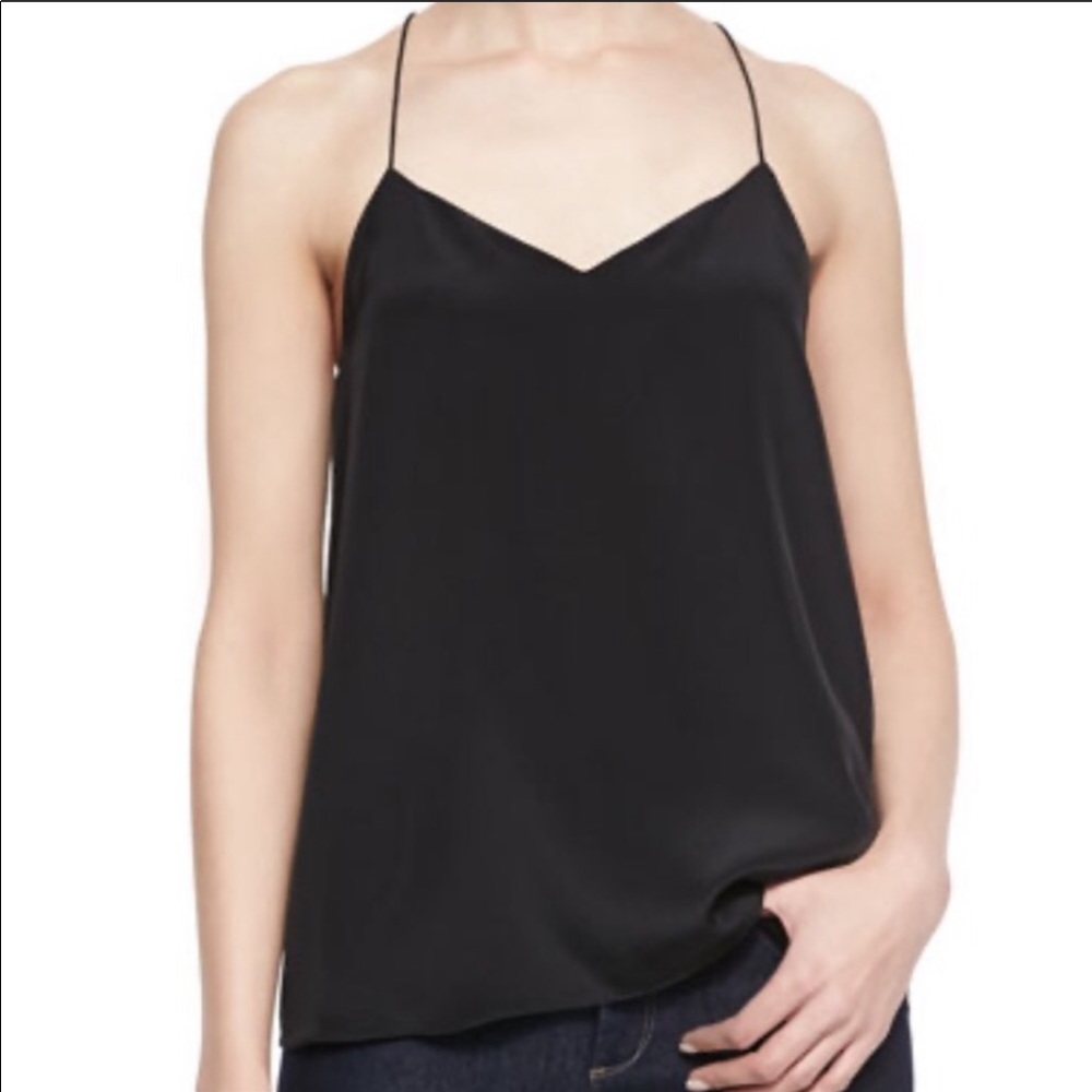 Tibi Black Silk Camisole Size 4